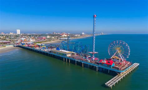 Pleasure pier galveston tx - From frolicking with your family at Galveston Island Historic Pleasure Pier to practising golf swings with friends at Tin Cup’s Caddy Shack, the fascinating sites and attractions of Galveston will surely excite you. ... Galveston, TX 77550. Website: Galveston Island Historic Pleasure Pier. Opening hours: Mon - Wed: 12pm - 9pm; Thu, Sun: 12pm ...
